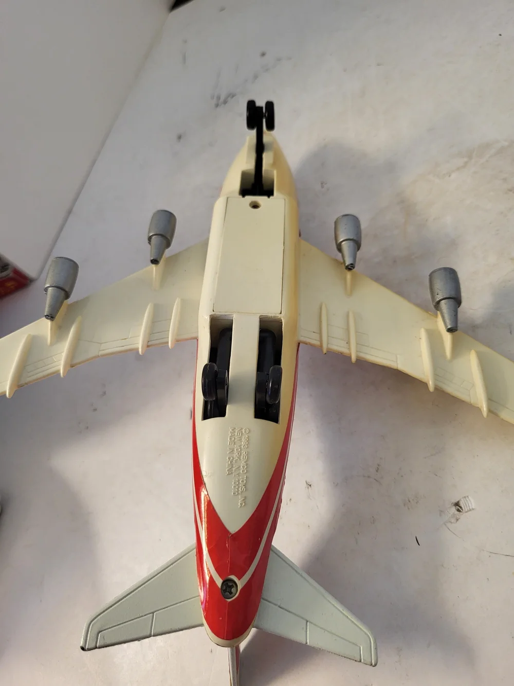 1993 Remco TWA Boeing 747 Diecast Jumbo Jet Light&Sound Work 9